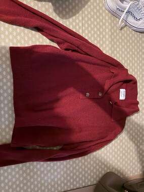Old Navy SoSoft Half-Button Polo Sweater in Burgundy